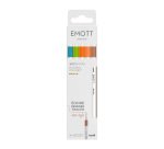 Uni Ball EMOTT Natural Colors fijne viltstift - Set met 5 verschillende kleuren