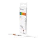 Uni Ball EMOTT Natural Colors fijne viltstift - Set met 5 verschillende kleuren