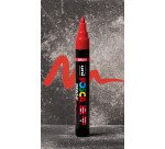 Marqueur Posca PC5BR couleurs assorties pointe pinceau 1 à 4 mm - Pochette de 8