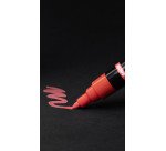 Marqueur Posca PC5BR couleurs assorties pointe pinceau 1 à 4 mm - Pochette de 8