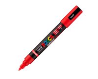 Marqueur Posca PC5BR pointe pinceau 1 à 4 mm roufge