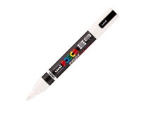 Marqueur Posca PC5BR pointe pinceau 1 à 4 mm blanc