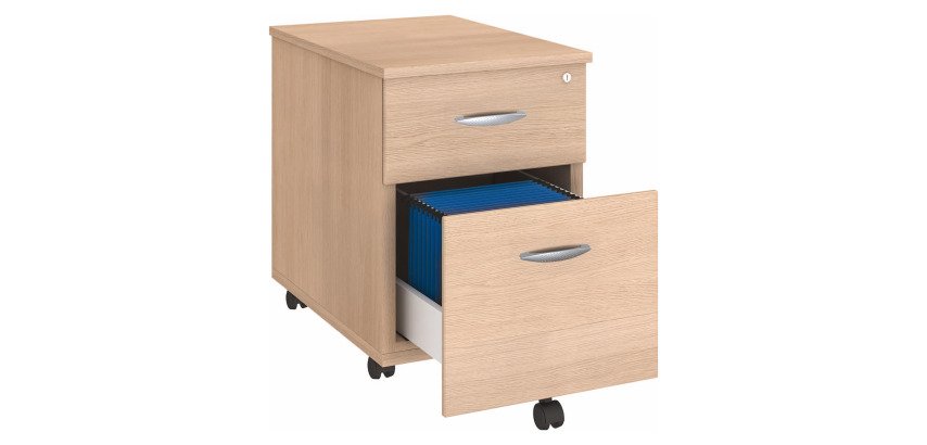 Caisson mobile bois 2 tiroirs Bruneau Excellens/Arko