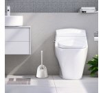 Portascopino angolare PERFETTO 13 x 13 x 39 cm bianco avorio