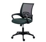 Chaise de bureau Net Chair- assise tissu noir dossier gris