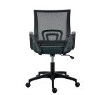 Chaise de bureau Net Chair- assise tissu noir dossier gris