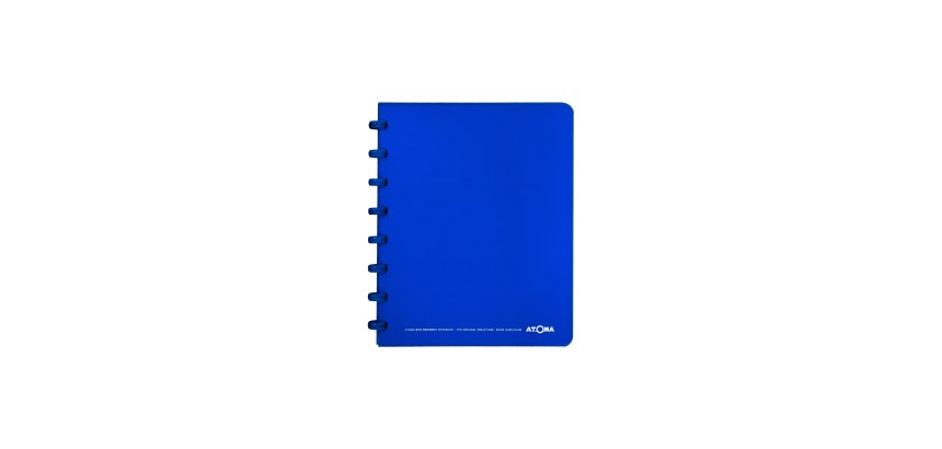 Atoma Trendy cahier A5 - 144 pages - ligné - bleu transparent