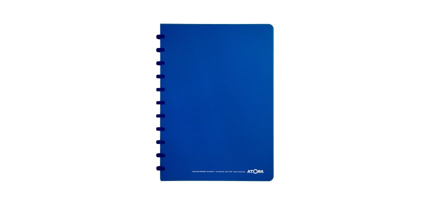 Atoma Trendy schrift A4 - 144 pagina's - gelijnd - transparant blauw
