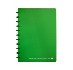Atoma Trendy schrift A4 - 144 pagina's - commercieel geruit - transparant groen