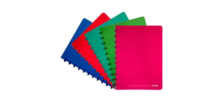 Schrift Atoma formaat A4 - gelijnd - 144 pagina's