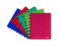 Atoma Tutti Frutti cahier A5 - 144 pages - quadrillé 5 mm - couleurs assorties