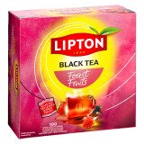 Thé noir fruits des bois Lipton Fell Good Sélection - Boîte de 100 sachets