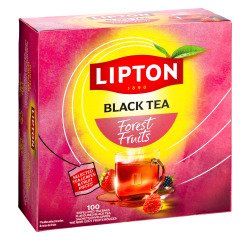 Thé noir fruits des bois Lipton Refresh - Boîte de 100 sachets