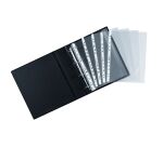 Paquete de 200 fundas multitaladro Bruneau A4, PVC liso 10/100e + 100 gratis