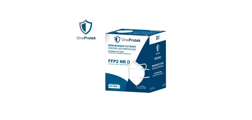 Masque de protection respiratoire FFP2 OneProtek - Boîte de 30