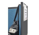 Alcove acoustique - cabine de confidentialite Silencia 6 places L 210 x H 150 x P 170 cm avec table et support écran