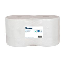 Papier toilette Maxi Jumbo double épaisseur Renovelar - 6 rouleaux de 380 m
