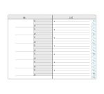 Carnet d'adresses Tailor 9 x 13 cm - Couleurs assorties