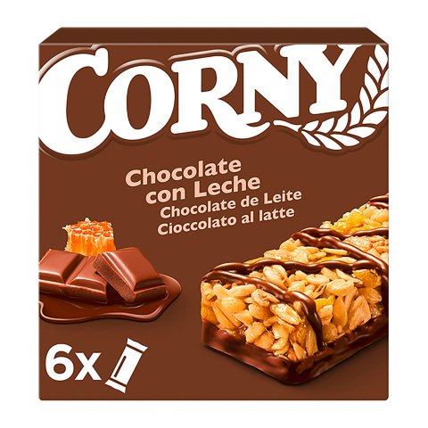 Barritas Corny Chocolate con leche - Caja de 6 unidades