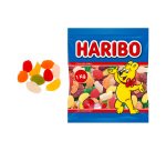 Bolsa 1kg de gomas haribo con sabor a frutas