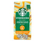 Café en grains Starbucks Blonde Espresso 100 % Arabica - paquet de 450 g