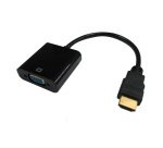 DLH câble adaptateur HDMI Mâle vers VGA Femelle noir