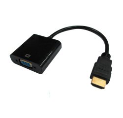 DLH HDMI Male to VGA Female Adapter Cable Black