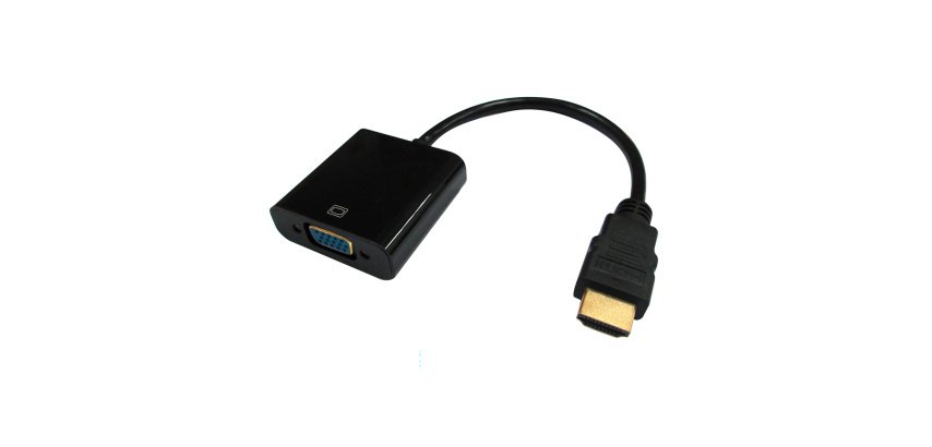 DLH HDMI Male to VGA Female Adapter Cable Black