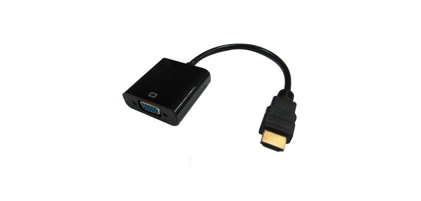 DLH HDMI Male to VGA Female Adapter Cable Black