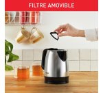 Bouilloire sans fil Tefal 1,7 L inox