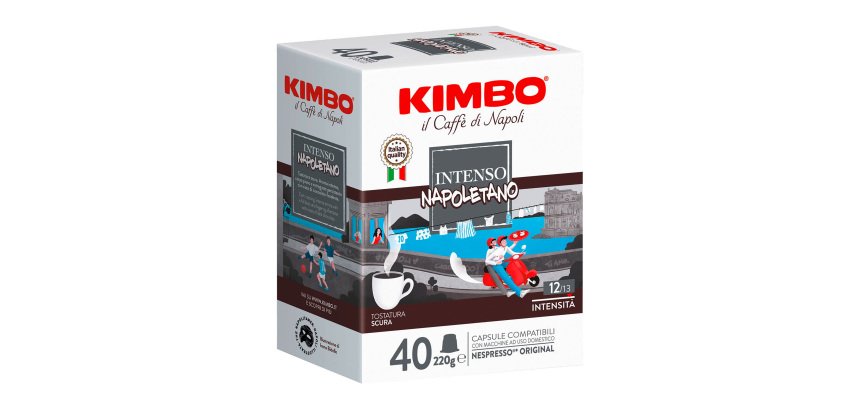 Capsule caffè Compatibili Nespresso Intenso Napoletano Kimbo - 40pz