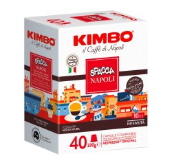 Capsule caffè Compatibili Nespresso Spacca Napoli Kimbo - 40pz