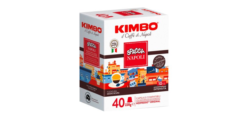 Capsule caffè Compatibili Nespresso Spacca Napoli Kimbo - 40pz