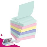Z-notes repositionnables recyclées couleur nature Post-it 76 x 76 mm - bloc de 100 feuilles - Pour l'achat de 48 notes = 1 palette OFFERTE