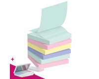 Z-notes repositionnables recyclées couleur nature Post-it 76 x 76 mm - bloc de 100 feuilles - Pour l'achat de 48 notes = 1 palette OFFERTE