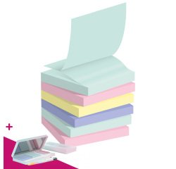 Z-notes repositionnables recyclées couleur nature Post-it 76 x 76 mm - bloc de 100 feuilles - Pour l'achat de 48 notes = 1 palette OFFERTE