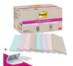 Notities in gerecycleerde naturelkleuren Post-It 127 x 76 mm - blok van 70 vellen