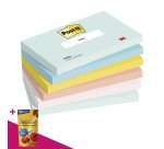 Notes repositionnables couleurs Beachside Post-It - bloc de 100 feuilles = Pour l'achat 12 notes repositionnables, 1 sachet de M&M OFFERT