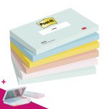 Notes repositionnables couleurs Beachside Post-it 76 x 127 mm - bloc de 100 feuilles - Pour l'achat de 36 notes = 1 palette OFFERTE