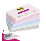 Notes repositionnables couleurs Soulful Super Sticky Post-it - bloc de 90 feuilles