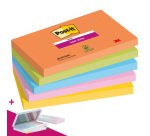 Boost Super Sticky Post-it Colored Repositionable Notes - 90-Sheet Pad