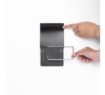 Toilet paper dispenser metal roll Brabantia with lid