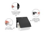 Toilet paper dispenser metal roll Brabantia with lid