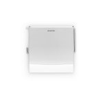 Distributeur papier toilette rouleau métal Brabantia avec couvercle