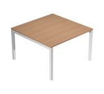 Tavolo riunione Bridge modulare con gambe a ponte in metallo l 120 x p 120 x h 74,6 cm