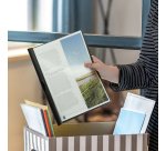 Chemise de présentation à clip recyclée Rapesco Eco  23 x 31 noir - Lot de 10