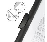 Chemise de présentation à clip recyclée Rapesco Eco  23 x 31 noir - Lot de 10