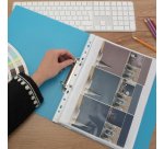 Pochettes perforées Rapesco Eco A4 polypropylène 6/100e recyclé - Boîte de 100