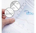 Chemise coin plastique recyclé Rapesco Eco A4 polypropylène 10/100e transparente incolore - Paquet de 25