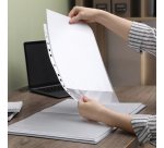 Pochettes perforées Rapesco Eco A4 polypropylène 6/100e recyclé - Boîte de 100